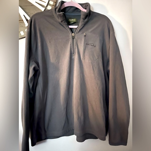 Eddie Bauer Jackets & Blazers - Eddie Bauer dark gray pullover light weight fleece size XL